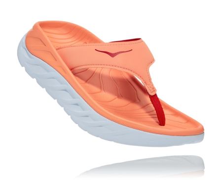 Hoka One One ORA Recovery Flip - Sandálias Mulher Cantaloupe / Fiesta | PT-GaxWgdI